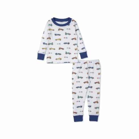 Kissy Kissy Race Car Rally Print Long Pajamas SSRCR190Pc