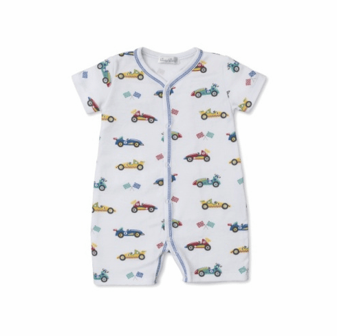 Kissy Kissy Race Car Rally Print Short Playsuit SSRCR23P