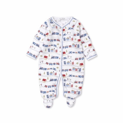 Kissy Kissy Railway Train Print Footie F21RT04P