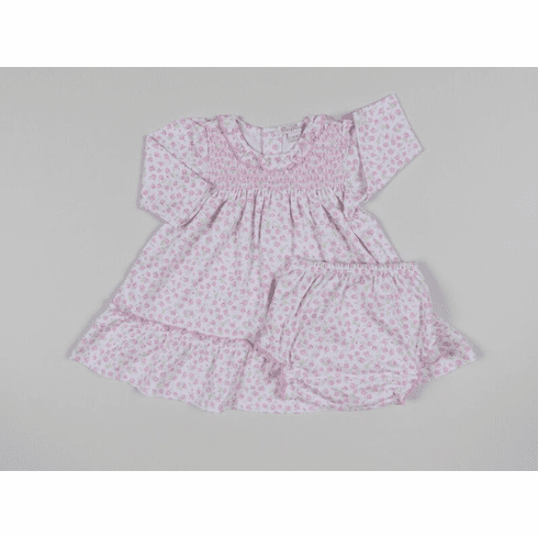 Kissy Kissy Rambling Roses Dress with Diaper Cover F18RR16pink