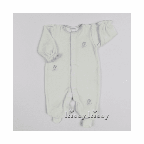 Kissy Kissy Ribbon Bouquets VELOUR Footie F16348V-04gr