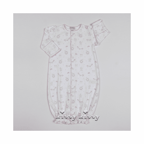 Kissy Kissy Rockabye Buggy Print Conv. Gown F17436-14P