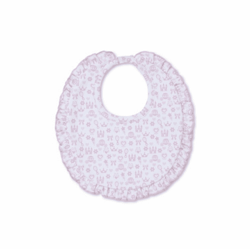 Kissy Kissy Royal Details Print Bib F24RD13ppk