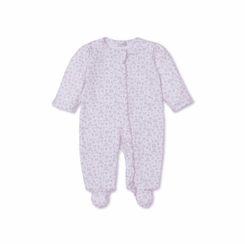 Kissy Kissy Royal Details Print Footie with Zipper F24RD04Zppk