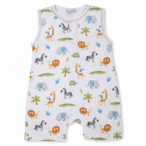 Kissy Kissy Safari Animals Print Sleeveless Short Playsuit S21SA36P