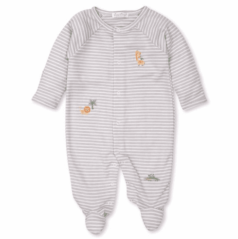 Kissy Kissy Safari Animals Stripe Footie S21SA04ST