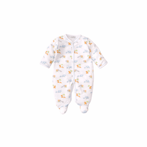 Kissy Kissy Safari Siblings Print Footie.