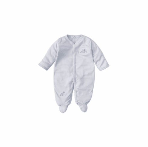 Kissy Kissy Safari Siblings Stripe Footie S2020SaSi04STblue