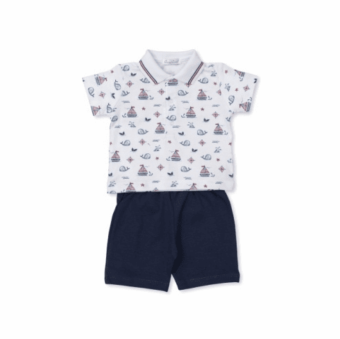 Kissy Kissy Sails n Whales Print Bermuda Set23SW60p