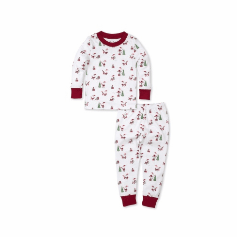 Kissy Kissy Santa Santics Print Pajamas F21SS190Pt