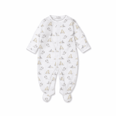 Kissy Kissy Savannah Soiree Print Footie F21SS04P