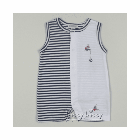 Kissy Kissy Scattered Windjammer Stripe Slvlss. Short Playsuit S15647-36ST