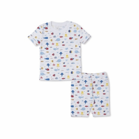 Kissy Kissy Sea Life Print Short Pajamas S24SL23193bluec