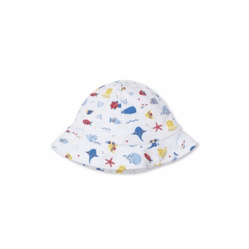 Kissy Kissy Sea Life Print Sunhat S24SL23P40blue