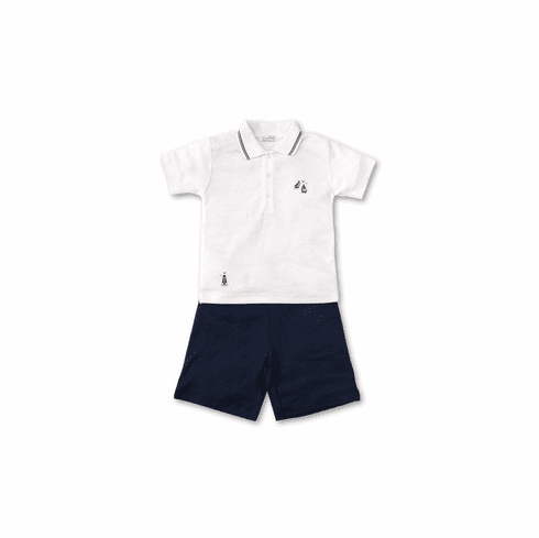 Kissy Kissy Seaside Surprise TODDLER Bermuda Set with Collar S2020SS62C