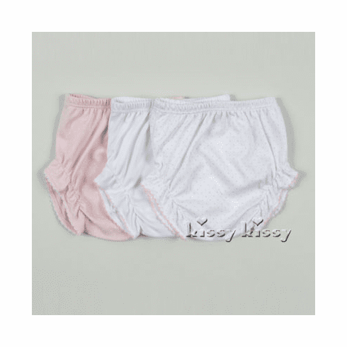 Kissy Kissy Sets 3 Pack Diaper Covers 384-122-Pink Dot