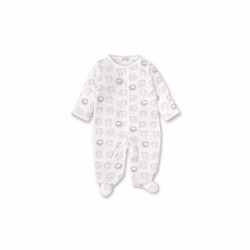 Kissy Kissy Shabby Sheep Print Footie SP20SS04Pblue