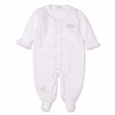 Kissy Kissy Sheep Scramble Dot Footie S21SS04Dotpink