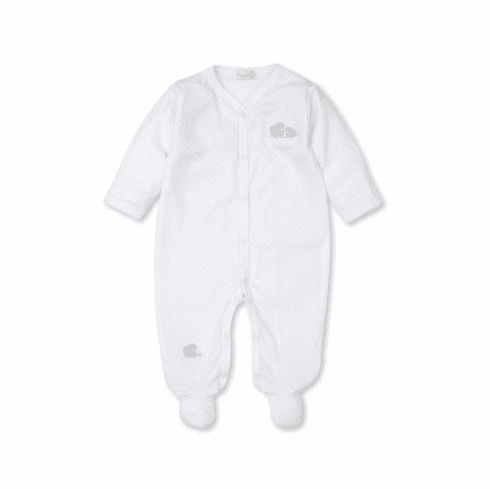 Kissy Kissy Sheep Scramble Dot Footie SS04silver