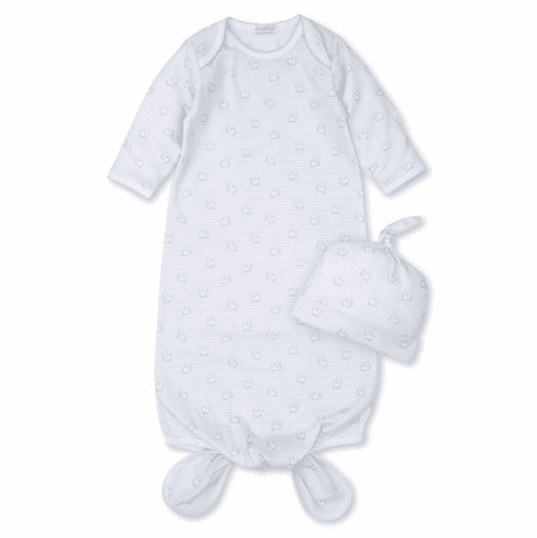 Kissy Kissy Sheep Scramble Print Sack and Hat Set S21SS11Pblue