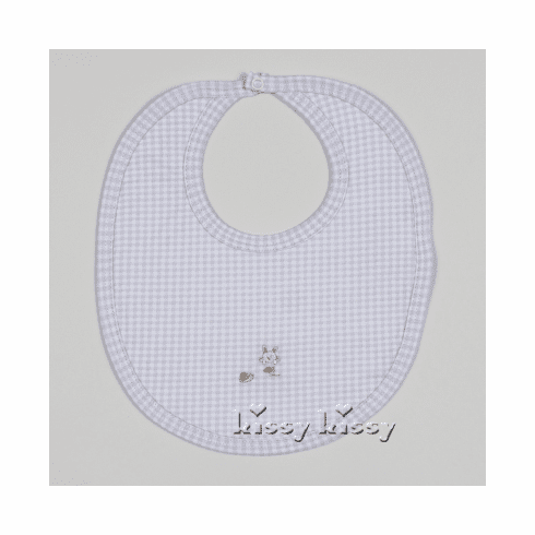 Kissy Kissy Sidekicks Bib S14510-13silver