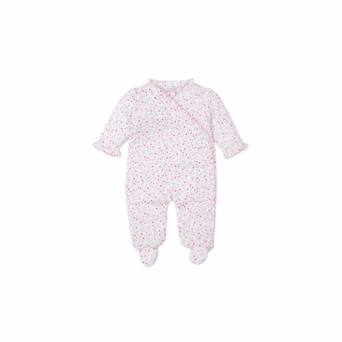 Kissy Kissy Silver Stems Print Footie F20SS04