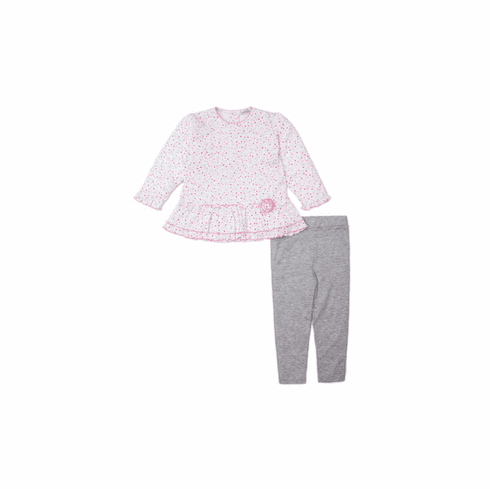 Kissy Kissy Silver Stems TODDLER Dress with Leggings F20SS34