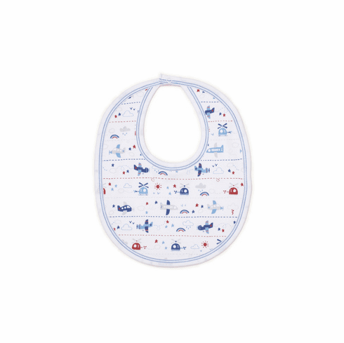 Kissy Kissy Sky Riding Print Bib F19SR13P