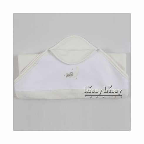 Kissy Kissy Sleepy Time Bears VELOUR Ecru Blanket F11535V-08ecru 