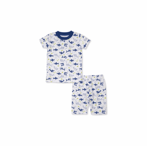 Kissy Kissy Slinky Sharks Print Short Pajamas SS193bb