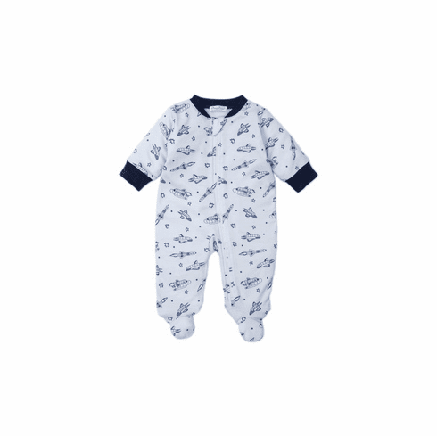 Kissy Kissy Space Ship Footie with Zipper F20SS04PZ