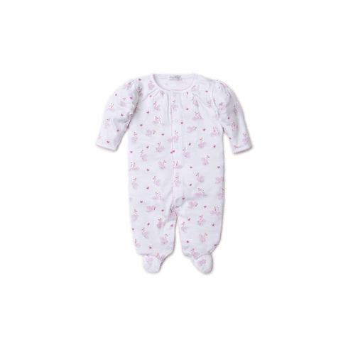 Kissy Kissy Sparkling Swans Print Footie F19SS04Ppink