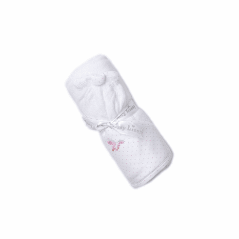 Kissy Kissy Sparkling Swans Towel and Mitt F19SS09Ppink