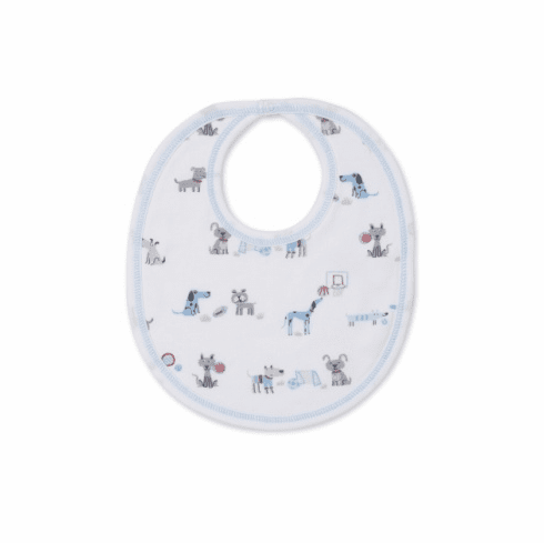 Kissy Kissy Sporty Pups Print Bib S23SP13P