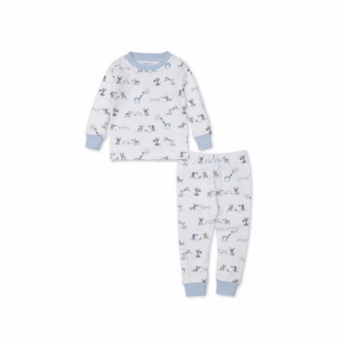 Kissy Kissy Sporty Pups Print Long Pajamas S23SP190Pc