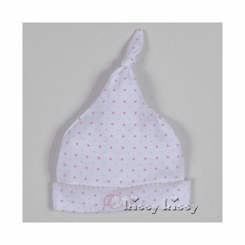 Kissy Kissy Starry Dreams print hat pink