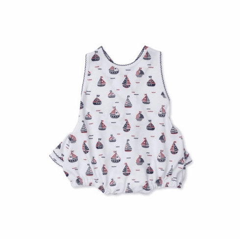 Kissy Kissy Summer Regatta Print Bubble S24SR44p