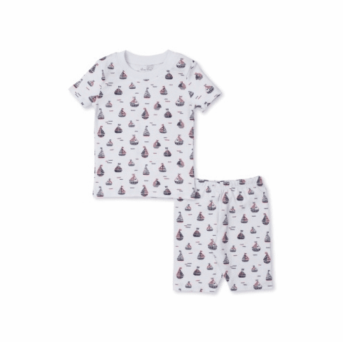 Kissy Kissy Summer Regatta Print Short Pajamas S24SR193pc