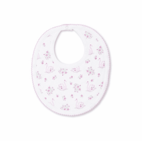 Kissy Kissy Swan Blossoms Print Bib  F22SB13P