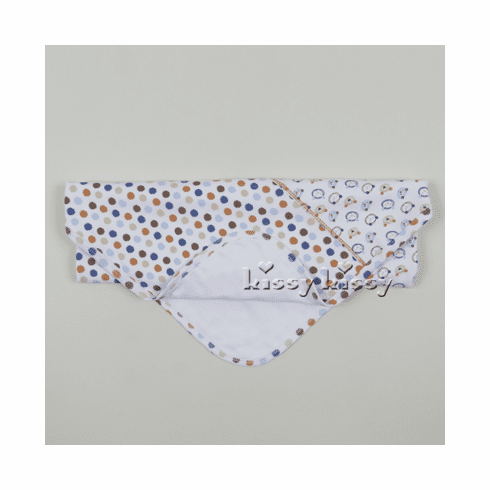 Kissy Kissy Sweet Bears Print Blanket F15284-08Pblue