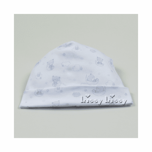 Kissy Kissy Sweet Dream Bears Print Hat S16307-06Pblue