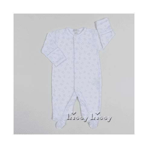 Kissy Kissy Sweet Rockers Print Footie F16349-04Pblue