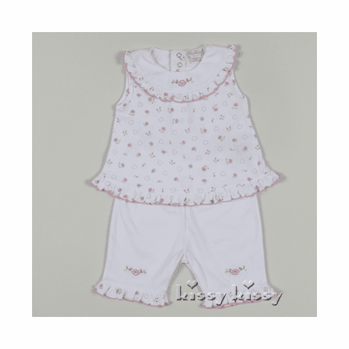 Kissy Kissy Sweetheart Roses Capri Pant Set w/Tee S15227-119Ppink