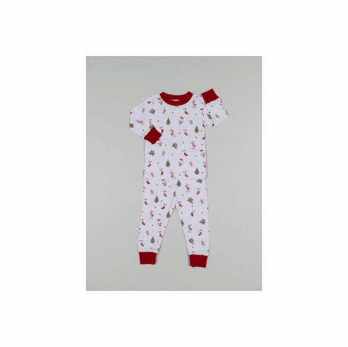 Kissy Kissy Tis the Season Print Two Piece Pajamas F18TTS190Pt