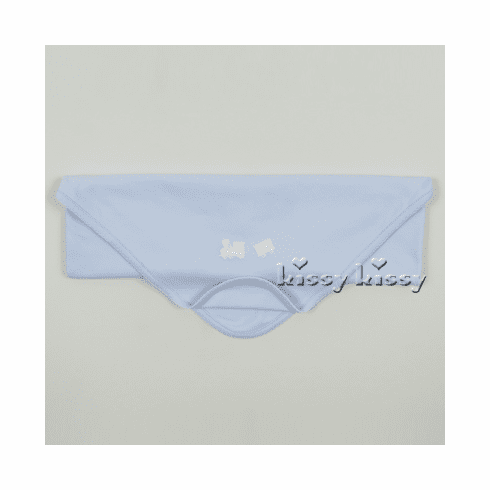 Kissy Kissy Train Pique Blanket F15150-08blue