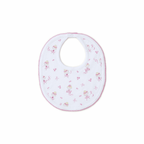 Kissy Kissy Twirly Toes Print Bib  F19TT13P