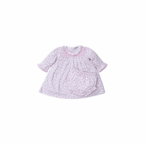 Kissy Kissy Twirly Toes Print Dress and Diaper Cover F19TT16P