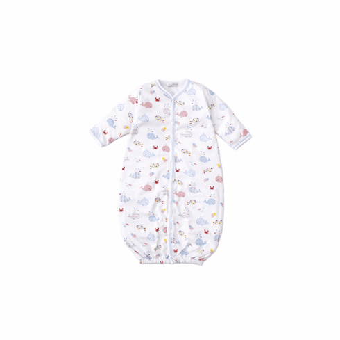 Kissy Kissy Whale of a Time Print Convertible Gown S2020WT14Pblue