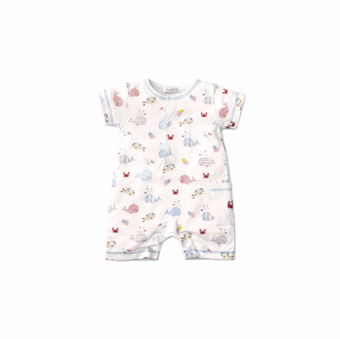 Kissy Kissy Whale of a Time Print Short Playsuit S2020WT23Pblue