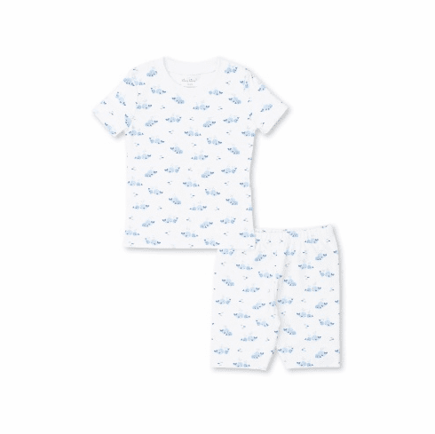 Kissy Kissy Whale Wishes Print Short Pajamas S22WW193Pblueit